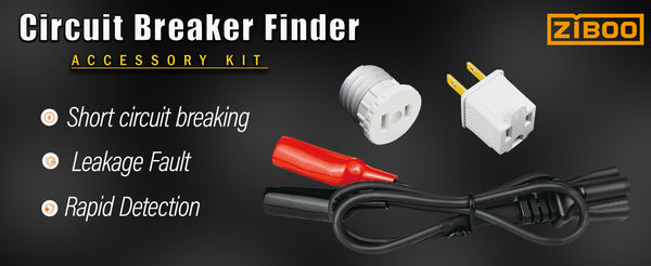 ZIBOO 69411 Circuit Breaker Finder Accessory Kit, Circuit Breaker Leads And Adapter