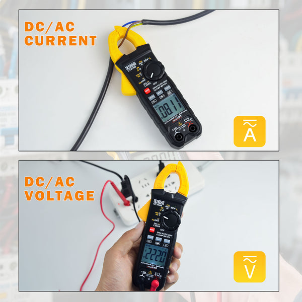 ZIBOO UT210E Clamp Meter Digital Multimeter Handheld RMS AC/DC Mini Resistanc