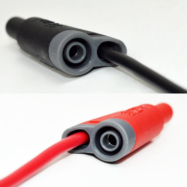 ZIBOO ZB-X13 Stapelbare Prüfleitungen für Bananenstecker auf Bananenstecker, Prüfkabel für Multimeter, Schaltungsprüfung, 4-mm-Bananenstecker, vollständig isoliert, stapelbar, ummantelt