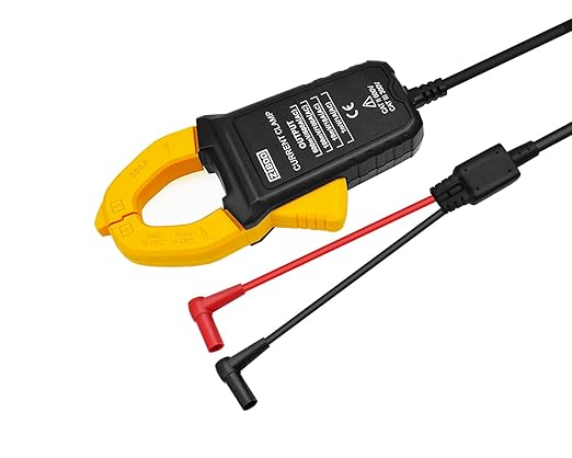 ZIBOO i600E 600 Ampere Wechselstromzange, 4 mm Bananenstecker für Multimeter/mV Wechselstrom-Messwerkzeuge, perfekter Ersatz für Fluke i400