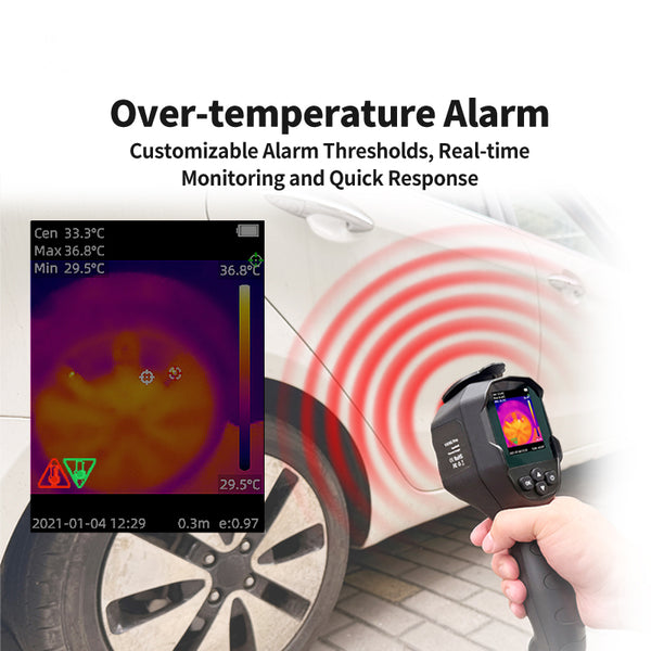 ZIBOO ZBi96 Thermal Imaging Camera 96x96 Pixel Construction Thermal Imager Rechargeable -20℃~550℃ Waterproof Dustproof Drop Resistant For Repair Floor Heating Tube Testing