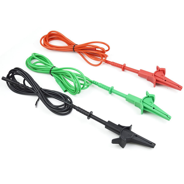 ZIBOO FTL1550B Messleitungen mit Krokodilklemmen für Fluke 1550C FC /1555 FC Isolationstester Verwendung für TL1550B 9 STÜCKE