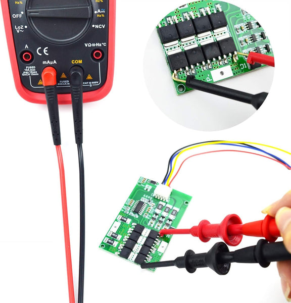 ZIBOO ZB-C01S Hook Test Clips with Safety Handle and Compression Spring Used for Test Lead Conversion Connection with Threaded Nib