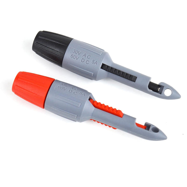 ZIBOO TP82 Insulation Piercing Clip Set, 2 mm Probes Connections, Multimeter Voltmeter Testing, Car Wire Tester, Multimeter Test Leads, Pierce, Probes for Probe Tips, Use for Fluke TL71 TL75 TL175