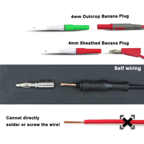 ZIBOO ZB07 Isolationsdraht-Piercingsonden, Kfz-Diagnosetestzubehör, Reparaturwerkzeuge, Nadel, Back-Sonden-Kit, 3,25 x 0,25 x 0,25 Mini-Back-Sonde, Drahtpiercer