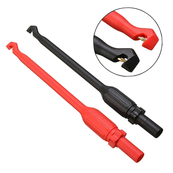 ZIBOO ZB-T12S Automotive Wire Piercing Probe Wire Piercing Clip Puncture WireBack Probe Pins Rot Schwarz 160 * 16mm, Verwendung für 4mm Banana Extended Test Cable