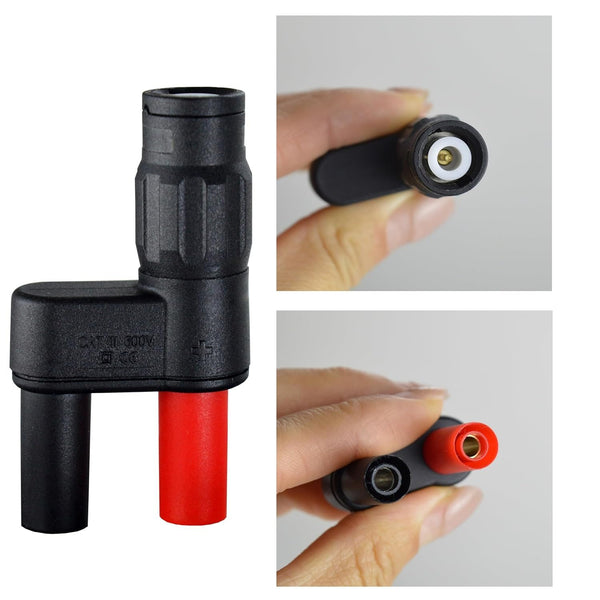 ZIBOO PM9081-F Dual-Bananenstecker auf BNC-Adapter, Ersatz für Fluke