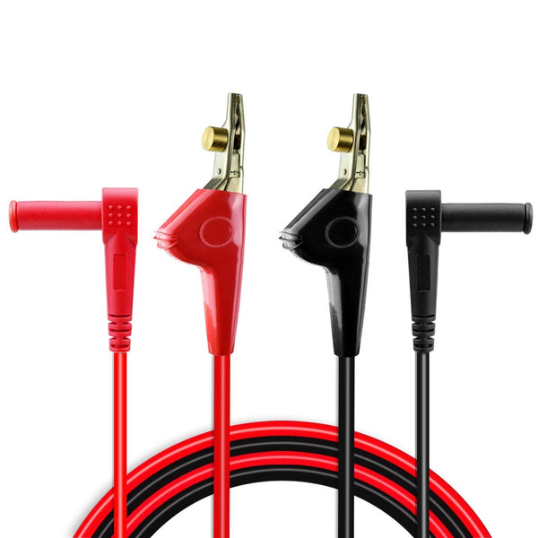 ZIBOO TL26A 60-Inch 5-Way Test Lead Set,4mm Shrouded DMM Plug to Telecom Alligator Piercering Clip for Replacement for Fluke TL26A