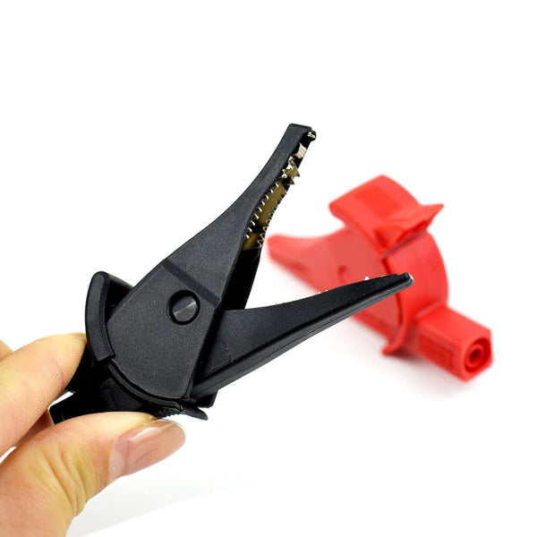 ZIBOO C02A Vollisolierte, sichere Krokodilklemmen, 2 Stück (schwarz + rot) für 4-mm-Messleitungsverlängerungen, verwendbar für Messleitungsverlängerungen TL221, TL222, TL224, TL726, 9750-12, L2200, L9844 usw.