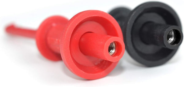 ZIBOO ZB-C01S Hook Test Clips with Safety Handle and Compression Spring Used for Test Lead Conversion Connection with Threaded Nib