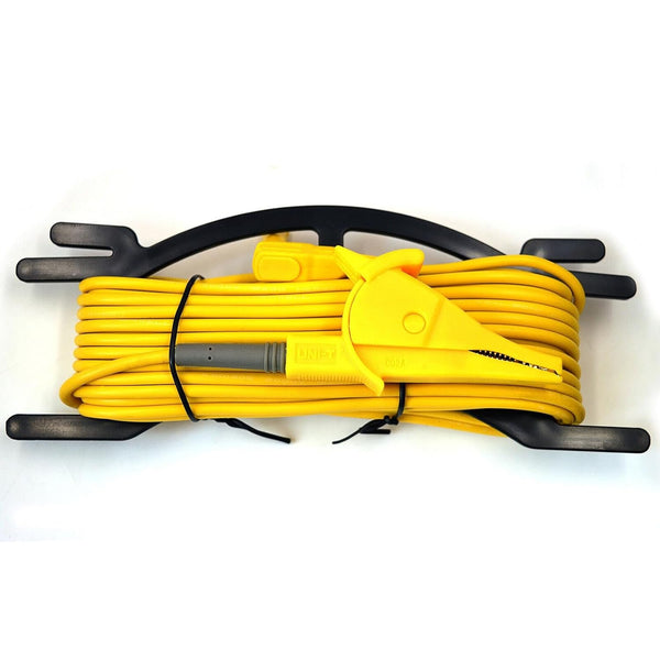 ZIBOO UT-L35 (Yellow) Professional Ground Test Kit with Earth Nail, Durable Earth Test Cable Set with Ground Earth Stake Use for Earth Ground Resistance Tester, Earth Ground Testing,with 4mm Banana Plug