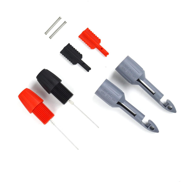 ZIBOO TP81 Insulation Piercing Clip Set, Banana Plug Connections,Wire Piercing, Multimeter Voltmeter Testing,Use for Fluke TL221 TL222 TL224