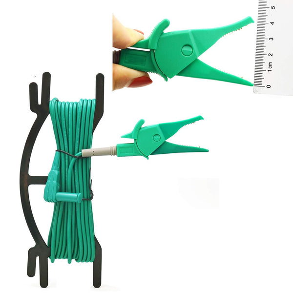ZIBOO UT-L35 Professional Ground Test Kit with Earth Nail, Durable Earth Test Cable Set with Ground Earth Stake Use for Earth Ground Resistance Tester, Earth Ground Testing,with 4mm Banana Plug