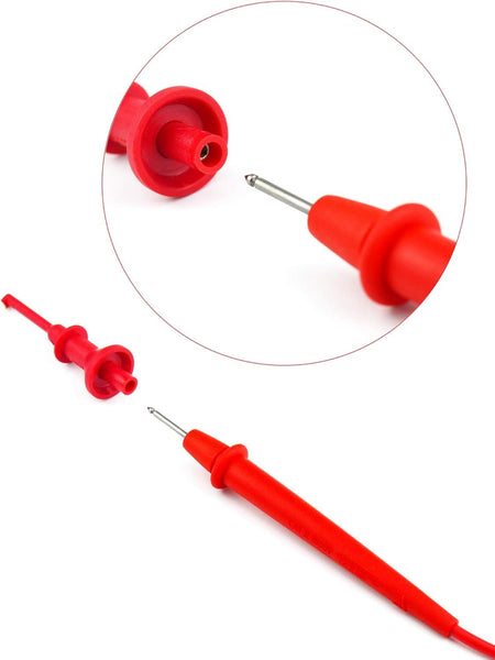 ZIBOO ZB-C01D Hook Test Clips with Safety Handle and Compression Spring Used for Test Lead Conversion Connection for Push-in Pen Tip