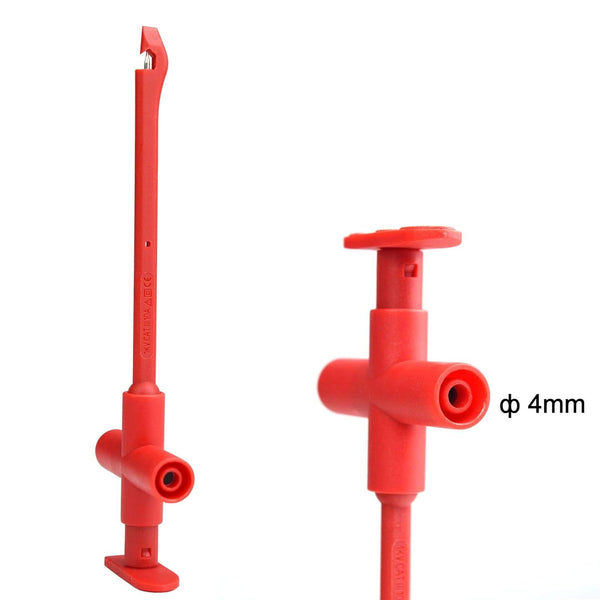 ZIBOO ZB-L20 Isolations-Piercing-Clip-Set, Durchstechsonde, Draht-Piercing-Testclip, Kfz-Messleitungssatz, Auto-Autoreparatur-Multimeter-Testwerkzeug, 4-mm-Bananenstecker