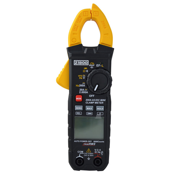 ZIBOO UT210E Clamp Meter Digital Multimeter Handheld RMS AC/DC Mini Resistanc
