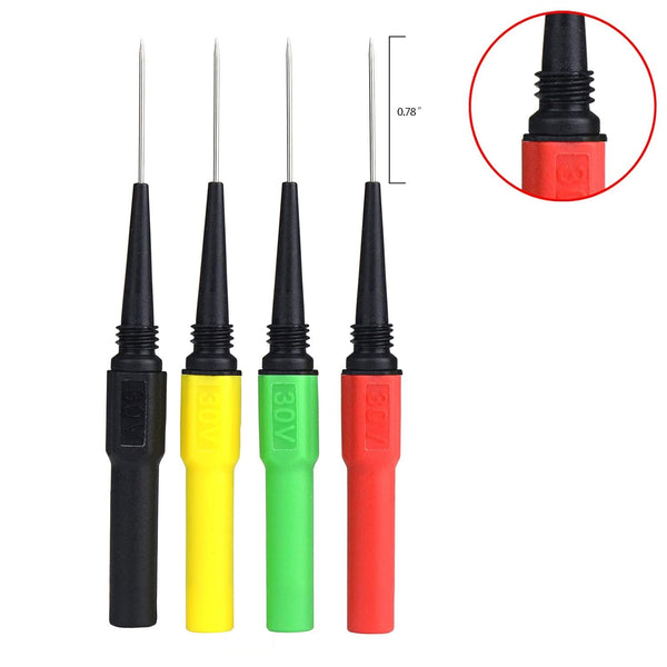 ZIBOO ZB07 Isolationsdraht-Piercingsonden, Kfz-Diagnosetestzubehör, Reparaturwerkzeuge, Nadel, Back-Sonden-Kit, 3,25 x 0,25 x 0,25 Mini-Back-Sonde, Drahtpiercer