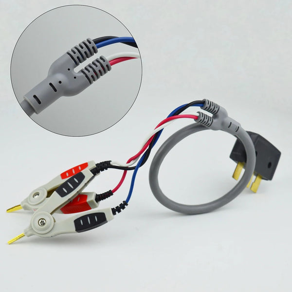 ZIBOO ZB-L100K Handheld-LCR-Testclip, universelle digitale Brücken-Kelvin-Testlinie, SMD-Chip, Verwendung für DE-5000 LCR-Messgerät