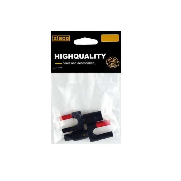 ZIBOO PM9087 Anschluss BNC Doppel-Bananenstecker (männlich) auf BNC-Buchse Adapter (Stecker und Buchse)