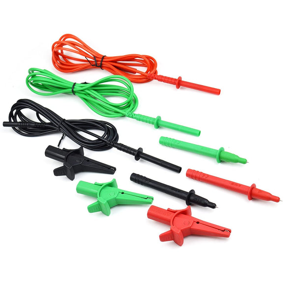 ZIBOO FTL1550B Messleitungen mit Krokodilklemmen für Fluke 1550C FC /1555 FC Isolationstester Verwendung für TL1550B 9 STÜCKE