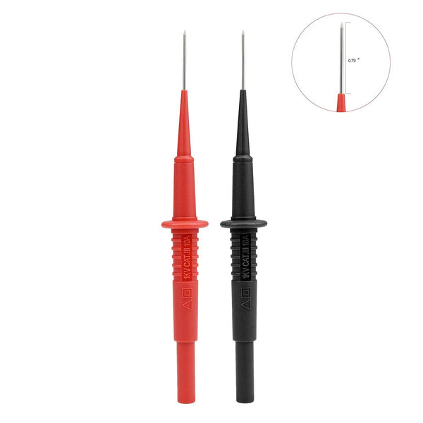 ZIBOO KIT-13 Kfz-Messleitungssatz, Isolations-Piercing-Prüfklemme, Haken-Bananenstecker, gefedertes Kupfer-Kit, Prüfsonde mit Laternenspitze, große Krokodilklemmen, Messleitung für Multimetersonden mit Nadelspitze