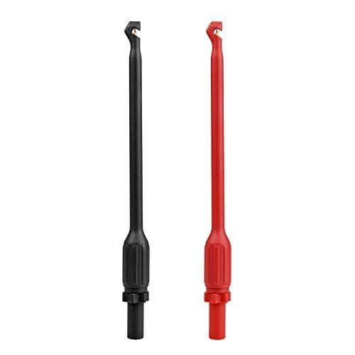 ZIBOO ZB-T12S Automotive Wire Piercing Probe Wire Piercing Clip Puncture WireBack Probe Pins Rot Schwarz 160 * 16mm, Verwendung für 4mm Banana Extended Test Cable