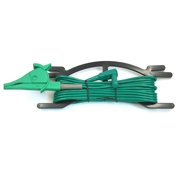 ZIBOO UT-L35(Green) Professional Ground Test Kit with Earth Nail, Durable Earth Test Cable Set with Ground Earth Stake Use for Earth Ground Resistance Tester, Earth Ground Testing,with 4mm Banana Plug