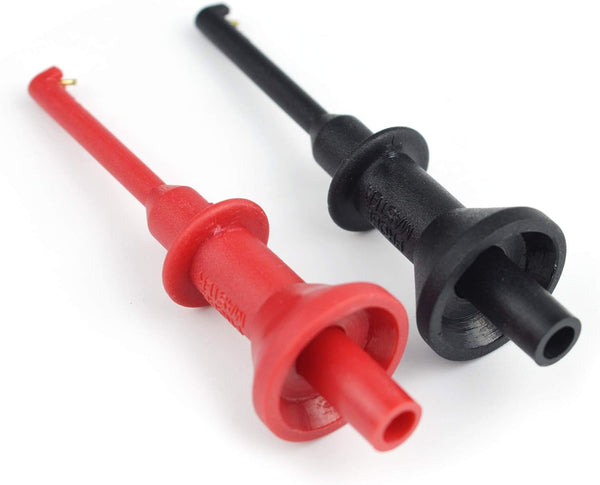 ZIBOO ZB-C01S Hook Test Clips with Safety Handle and Compression Spring Used for Test Lead Conversion Connection with Threaded Nib