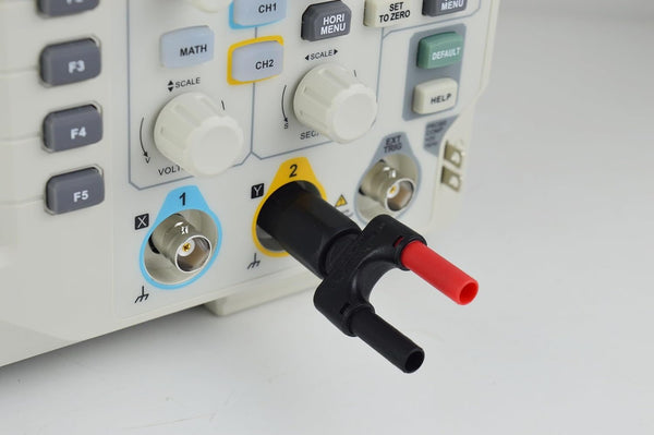 ZIBOO PM9087-F Anschluss BNC Doppel-Bananenstecker auf BNC-Buchse Adapter (Buchsen)