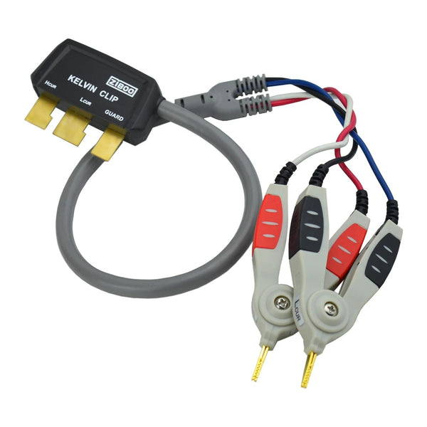 ZIBOO ZB-L100K Handheld-LCR-Testclip, universelle digitale Brücken-Kelvin-Testlinie, SMD-Chip, Verwendung für DE-5000 LCR-Messgerät