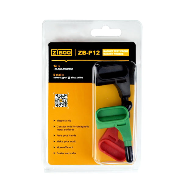 ZIBOO ZB-P12 Magnetprüfspitze Magnetsonden für 4 mm Bananenstecker, 3er Set, für FLUKE 9040 Phasenfolgeanzeiger