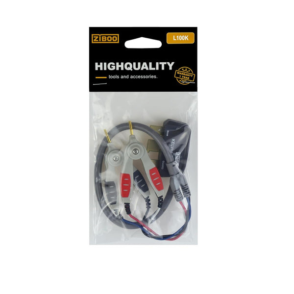 ZIBOO ZB-L100K Handheld-LCR-Testclip, universelle digitale Brücken-Kelvin-Testlinie, SMD-Chip, Verwendung für DE-5000 LCR-Messgerät