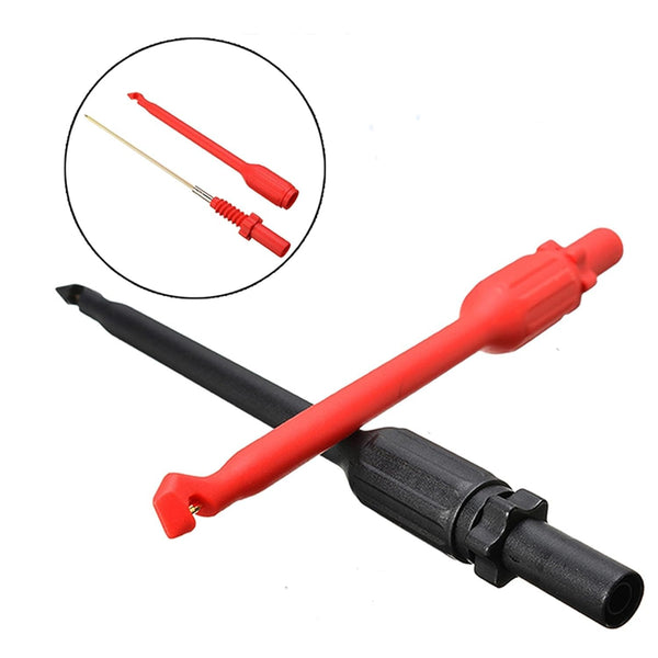 ZIBOO ZB-T12 Automotive Wire Piercing Probe Wire Piercing Clip Puncture WireBack Probe Pins Rot Schwarz 190 * 16mm, Verwendung für 4mm Banana Extended Test Cable …
