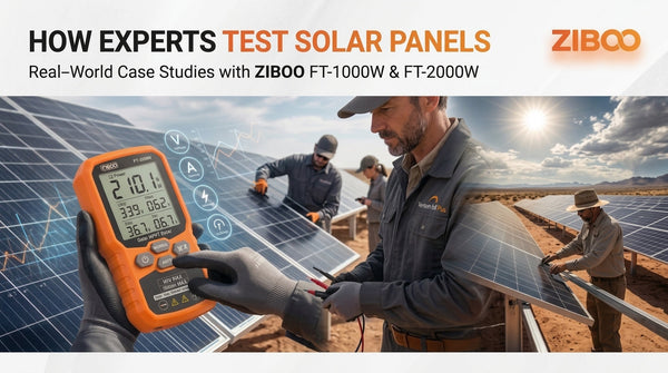 How Experts Test Solar Panels: Real-World Case Studies with ZIBOO Solar Testers