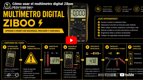 🛠️ Deep Dive: Mastering Your Projects with the ZIBOO 17B Pro Multimeter