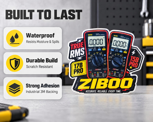 ZIBOO Pro Decal - Heavy-Duty Waterproof Die-Cut Vinyl Sticker