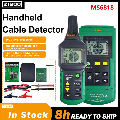 ZIBOO MS6818 Wire Tester Networkphone Cable Detector Locator Meter Tracker