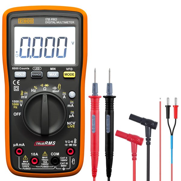 ZIBOO 17B PRO True RMS Digital Multimeter