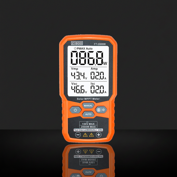 ZIBOO Solar Panel MPPT Meter Photovoltaic Multimeter PV Module Power