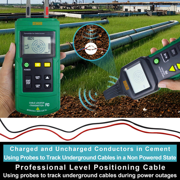 ZIBOO MS6818 Wire Tester Networkphone Cable Detector Locator Meter Tracker