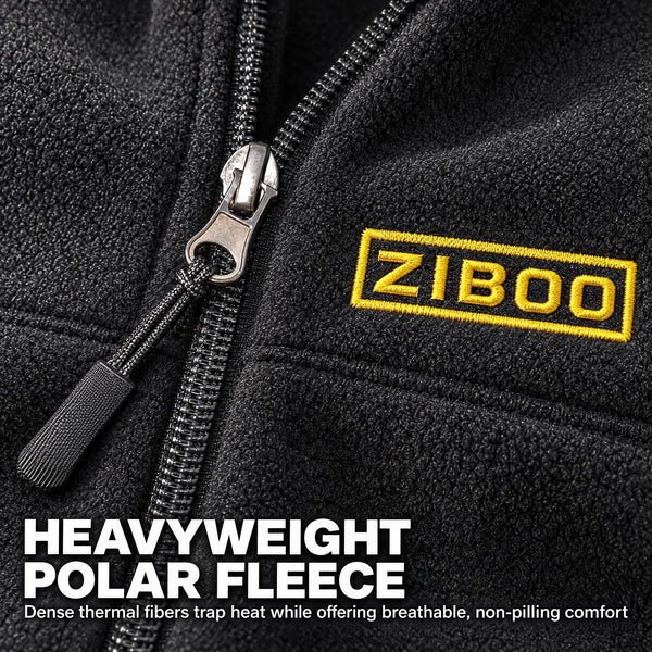 ZIBOO Classic Heavyweight Polar Fleece Vest - Size 4XL