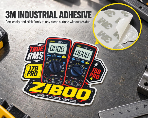 ZIBOO Pro Decal - Heavy-Duty Waterproof Die-Cut Vinyl Sticker