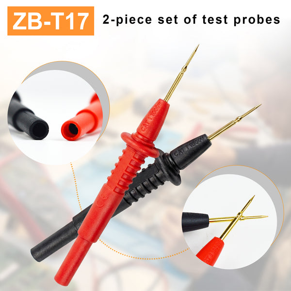 ZIBOO ZB-T17 Ultra-Sharp Test Probe , Multimeter Meter Tester Needle Point, Test Probe 1000V 10A