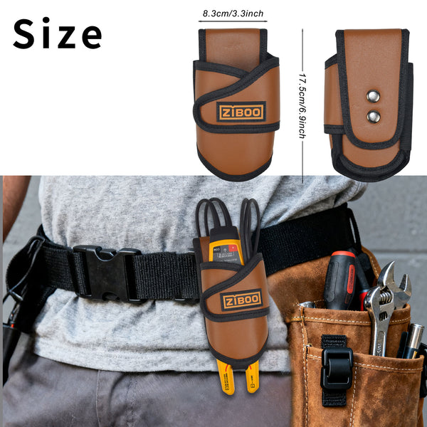 ZIBOO HT-8 Leather Holster Compatible with Fluke T6-1000 T6-600,T5-1000, T5-H5-1AC H-T6