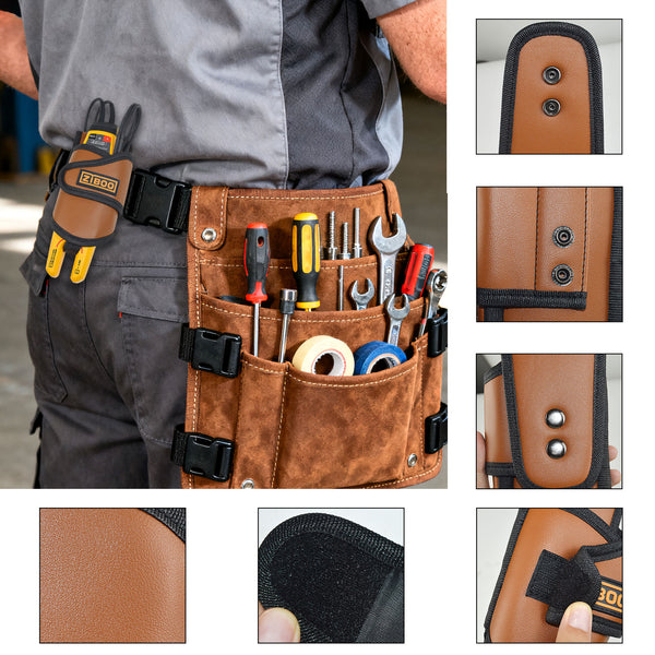 ZIBOO HT-8 Leather Holster Compatible with Fluke T6-1000 T6-600,T5-1000, T5-H5-1AC H-T6