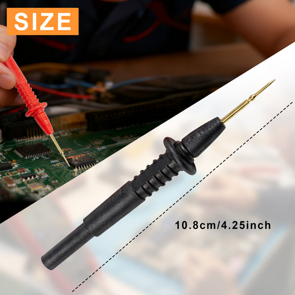 ZIBOO ZB-T17 Ultra-Sharp Test Probe , Multimeter Meter Tester Needle Point, Test Probe 1000V 10A