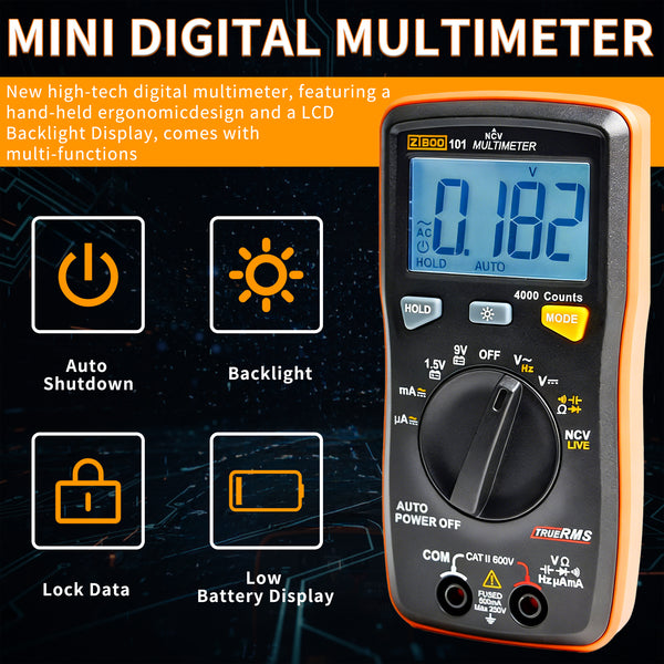 ZIBOO 101 Mini Digital Multimeter