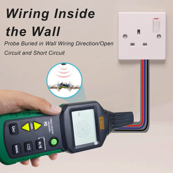 ZIBOO MS6818 Wire Tester Networkphone Cable Detector Locator Meter Tracker