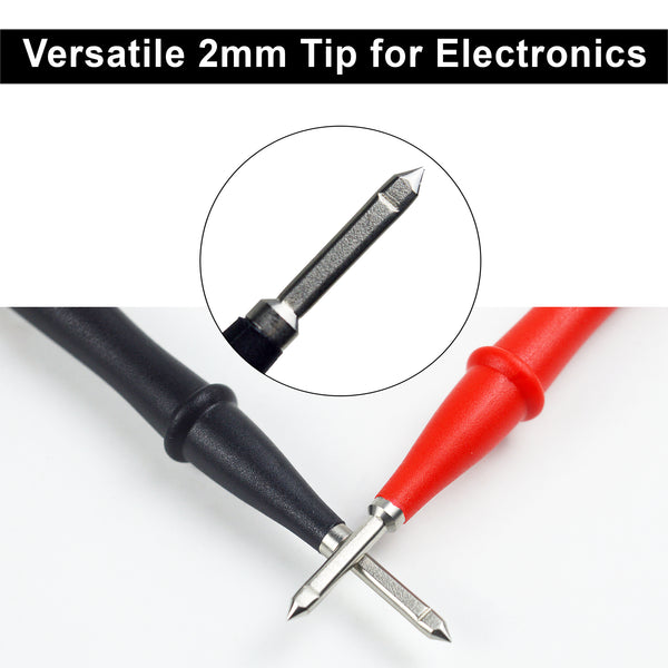 ZIBOO TP1 Slim-Reach Flachklingen-Prüfspitzen mit Edelstahlspitze, 1000 V Spannung, 10 A Stromverwendung für T5-1000, T5-600