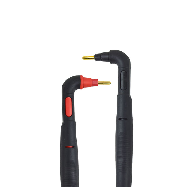 ZIBOO L2020 Generisches gebogenes Kabel, Stifttyp, 4-polige Sonde, Stiftkabel, kompatibel mit Hioki BT3554-10/11, BT3563, BT3562, BT3561, UNIT UT-677A Batterietester, Batterie-HiTester, Handbatterietester
